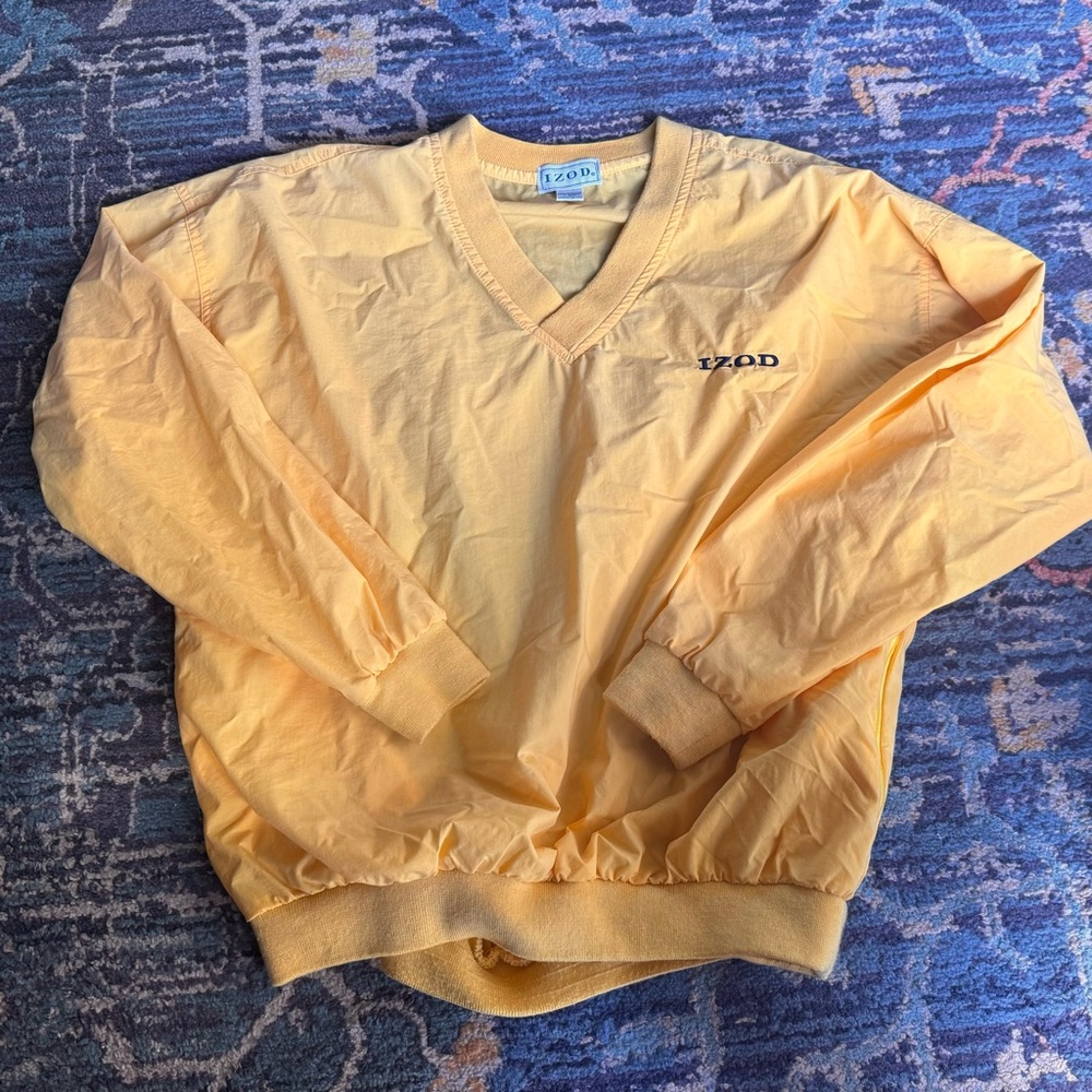 IZOD Golf Pullover Windbreaker Jacket SZ M
